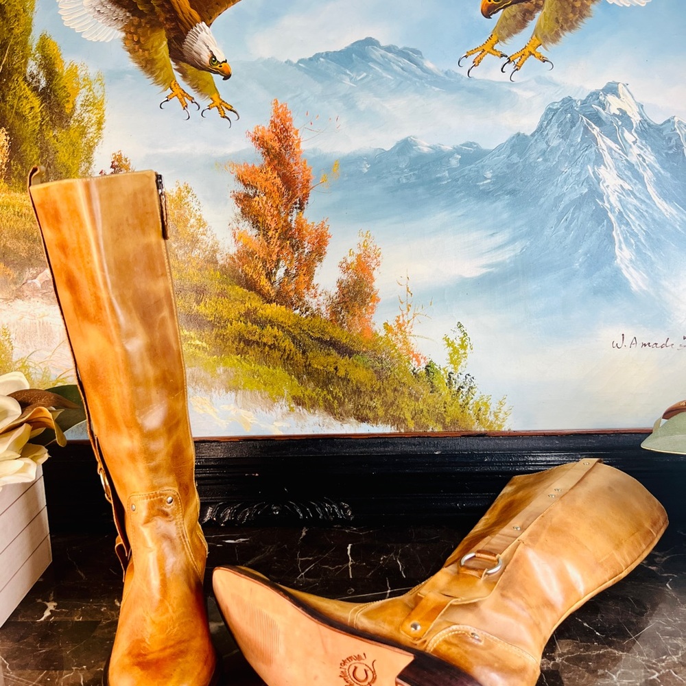 💋 Lucchese Riding Boots Charlie 1 Horse I-4671 cowboy western boots 6 R…